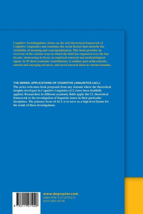 Cognitive Sociolinguistics Revisited