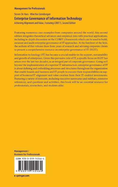 Enterprise Governance of Information Technology