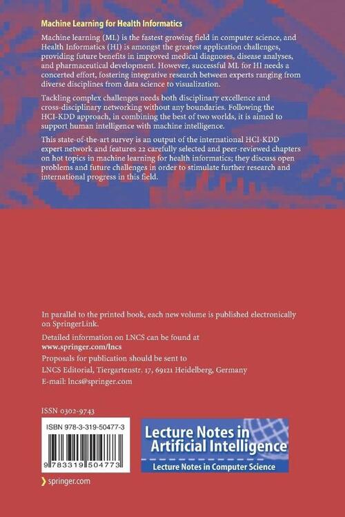 Machine Learning for Health Informatics