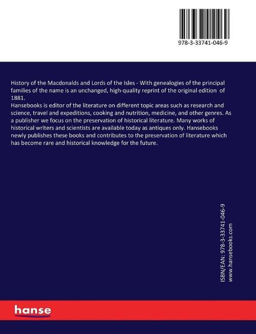 History of the Macdonalds and Lords of the Isles