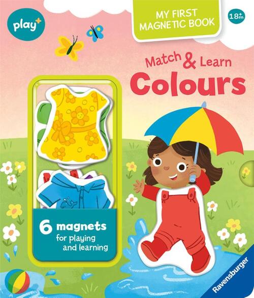 Ravensburger Play+ Infant & Toddler - My First Magnetic Book: Match and Learn Colours