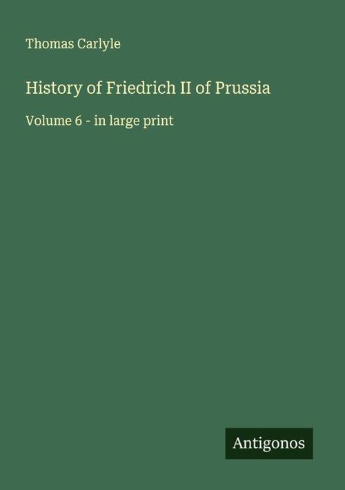 History of Friedrich II of Prussia