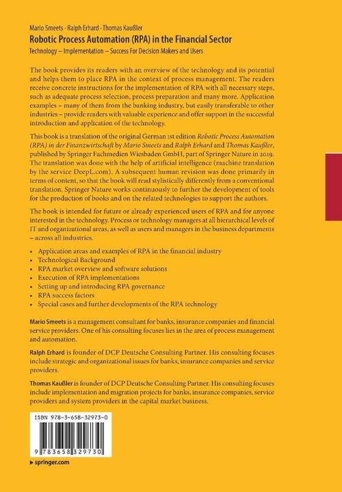 Robotic Process Automation (RPA) in the Financial Sector