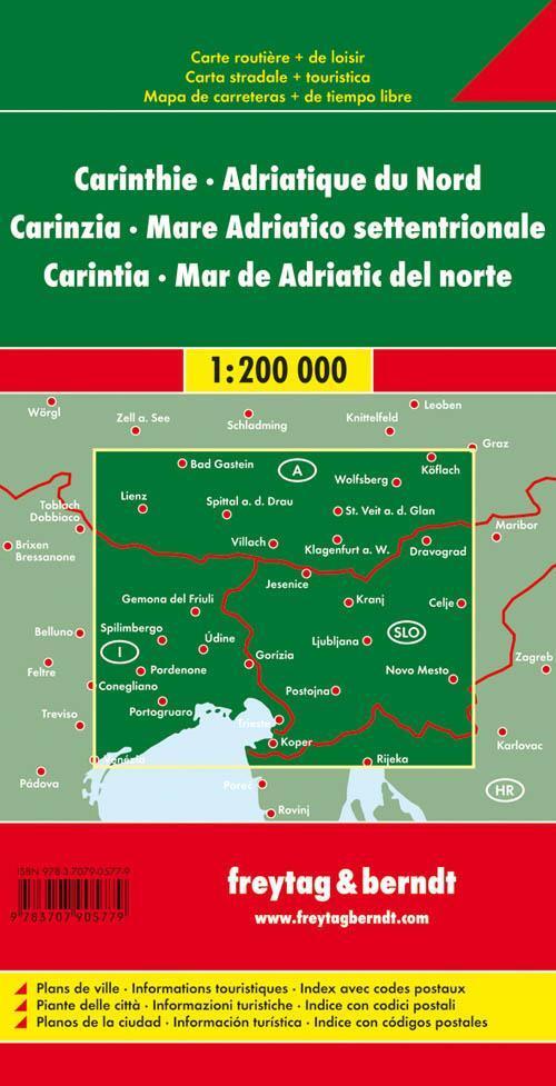 Kärnten - Nördliche Adria 1 : 200 000