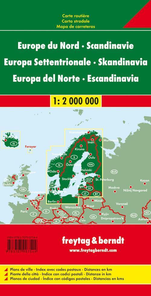 F&B Wegenkaart Noord-Europa - Scandinavië