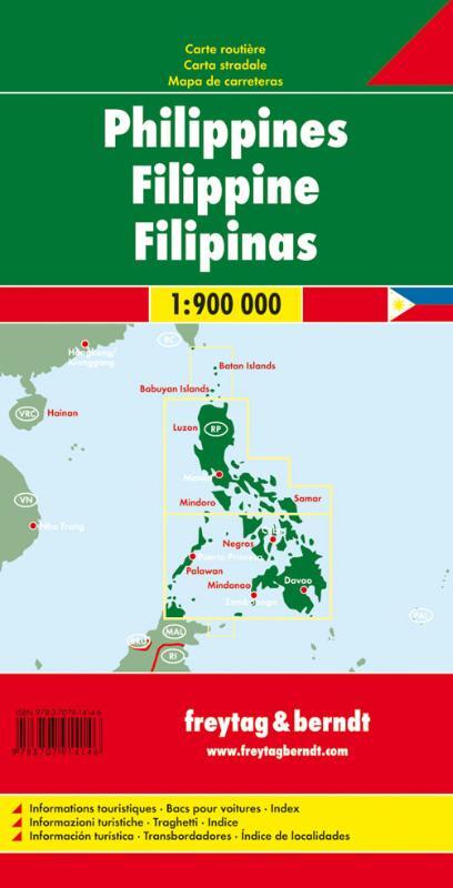 Philippinen, Autokarte 1:900.000