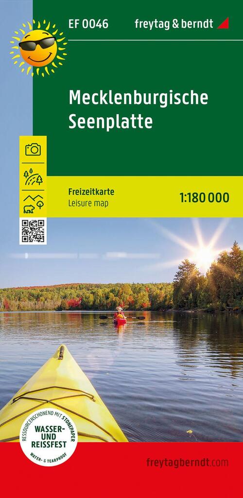 Mecklenburg Lake District, adventure guide 1:180,000, freytag & berndt, EF 0046