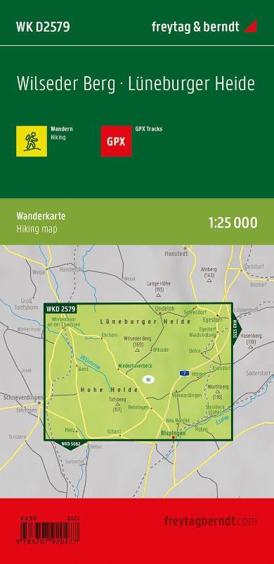 Wilseder Berg, hiking map 1:25,000, freytag & berndt, WK D2579