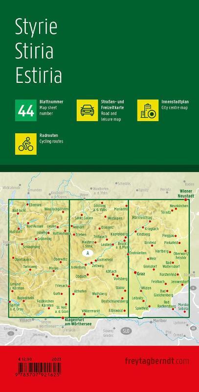 Styria Road and Leisure Map 1:150,000