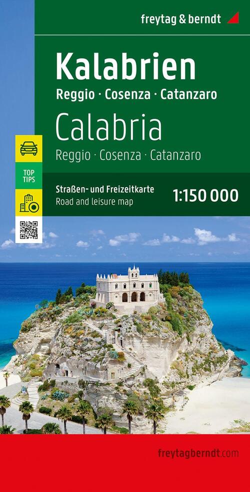 Calabria, Road and Leisure Map, 1:150.000,