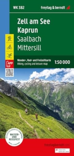 Zell am See - Kaprun Hiking, Cycling and Leisure Map