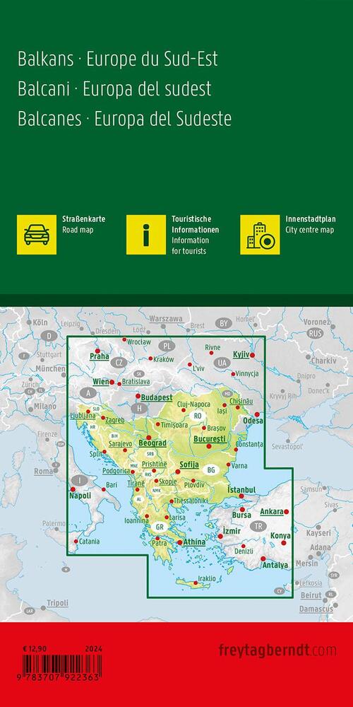 Balkans - Europe Southeast Europe Road Map