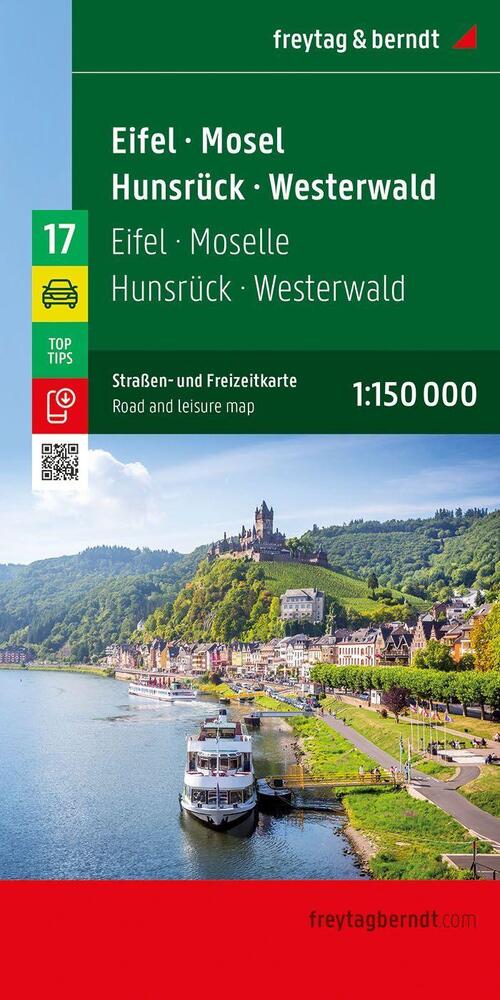 Eifel - Moselle - Hunsruck - Westerwald Road and Leisure Map