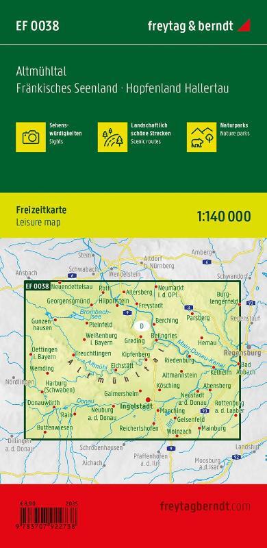 Altmuhltal Leisure Map 1:140,000