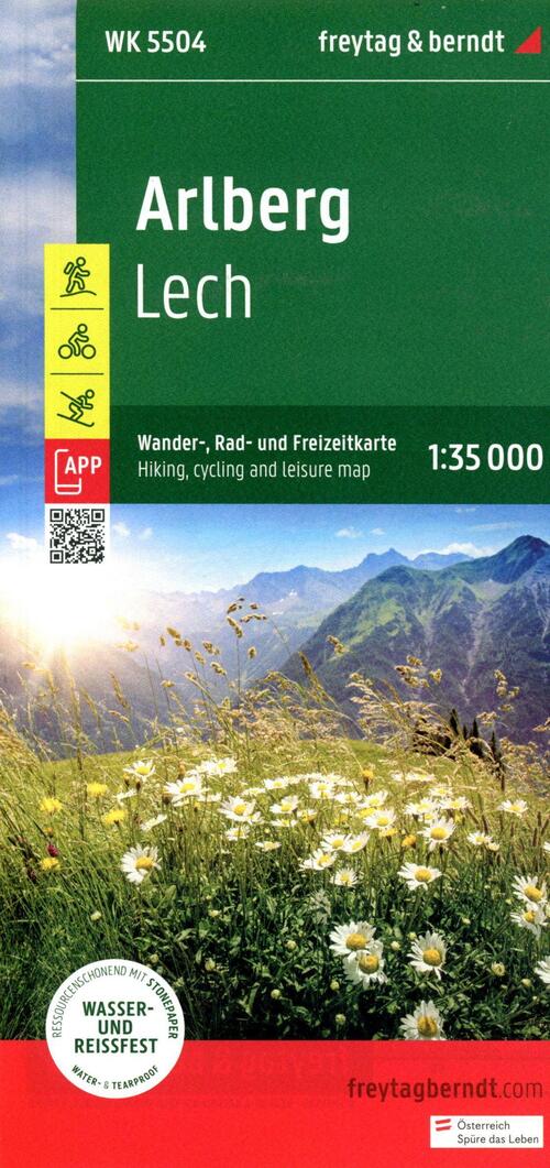 Arlberg - Lech Hiking, Cycling & Leisure Map