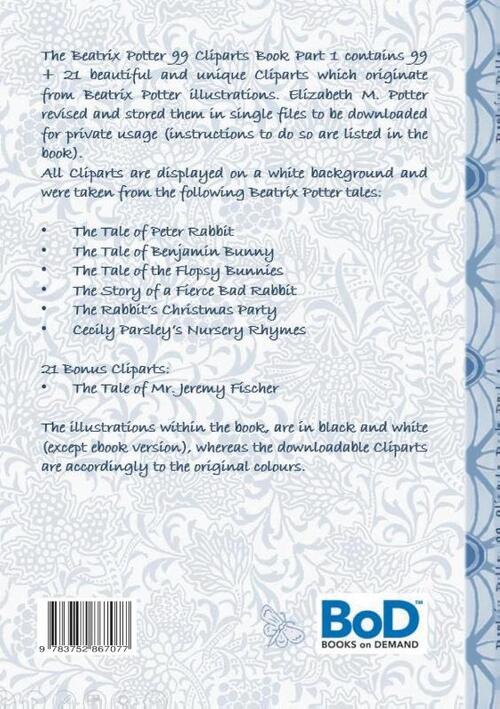 Beatrix Potter 99 Cliparts Book Part 1 ( Peter Rabbit )