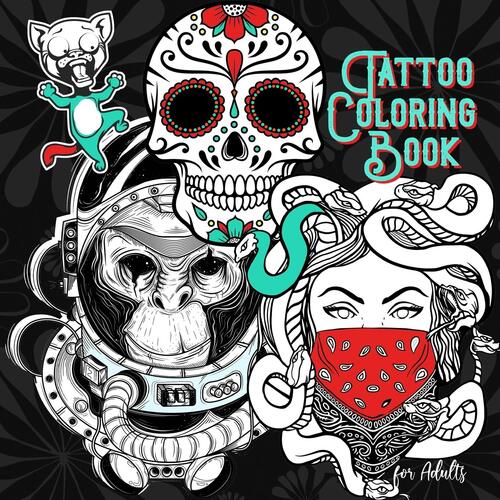 Tattoo Coloring Book for Adults