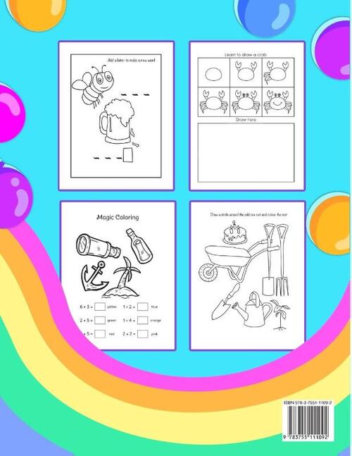 Activity Book For Kids 4-8 Years Old