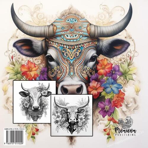 Cows Coloring Book for Adults