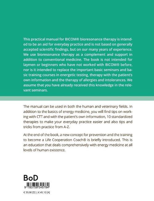 The Handbook for BICOM® Bioresonance Therapy