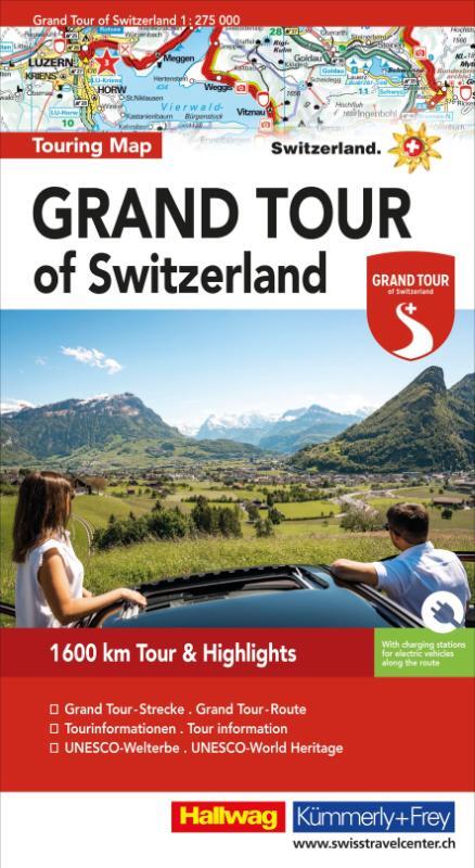 Switzerland the Grand Tour Touring map