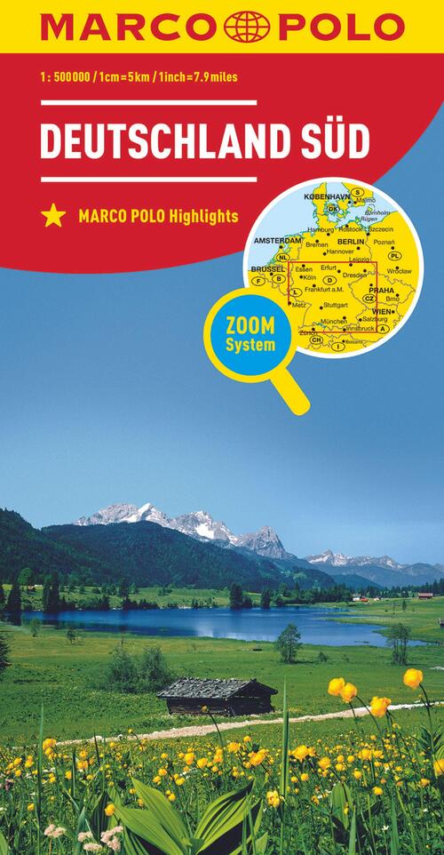 Marco Polo Wegenkaart Duitsland Zuid