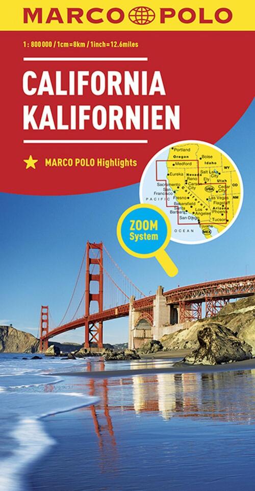 Marco Polo Wegenkaart Californië