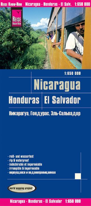 Nicaragua, Honduras, El Salvador 1 : 650 000
