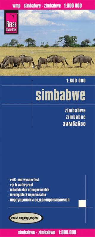 Reise Know-How Landkarte Simbabwe  1 : 800.000