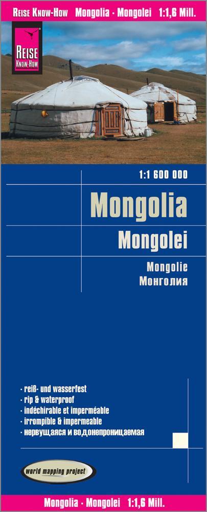 Reise Know-How Landkarte Mongolei 1 : 1.600.000