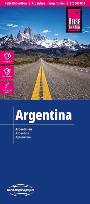 Reise Know-How Landkarte Argentinien | Argentina (1:2.000.000)