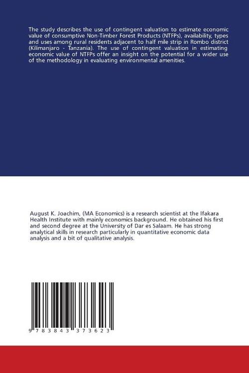 Economic Valuation of Non-Timber Forest Products