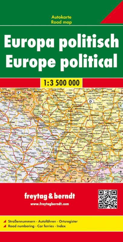Europa politisch 1 : 3 500 000. Autokarte /  Laufzeit bis 2022