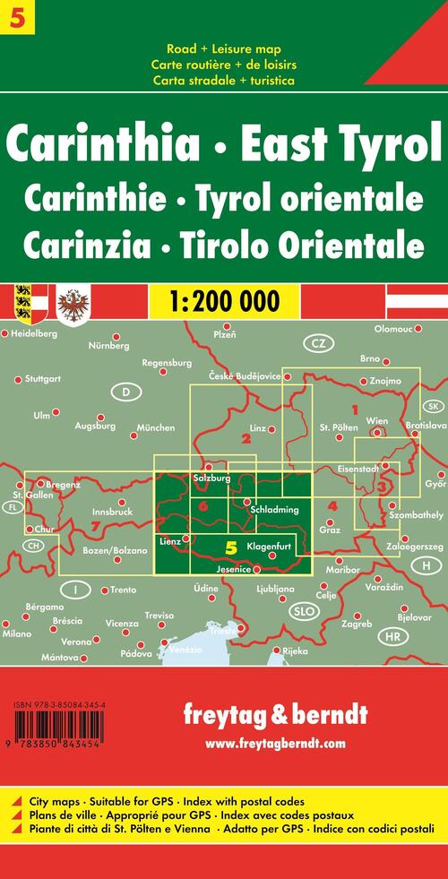 Österreich 05 Kärnten - Osttirol 1 : 200 000