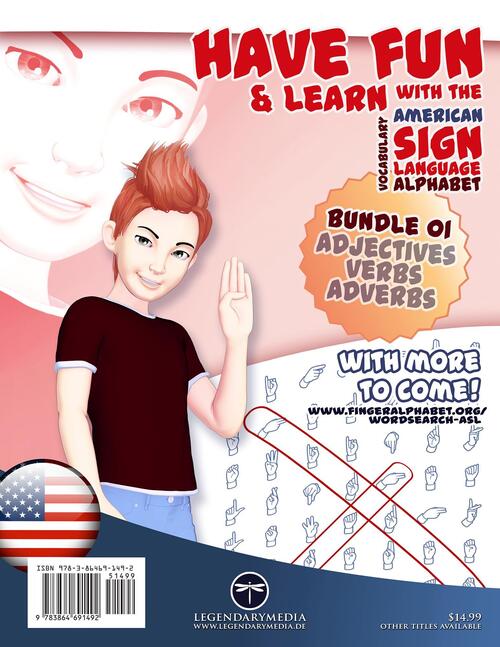 108 Word Search Puzzles with the American Sign Language Alphabet: Bundle 01