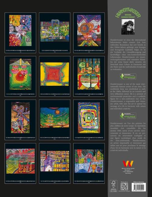 Hundertwasser Art Calendar 2026