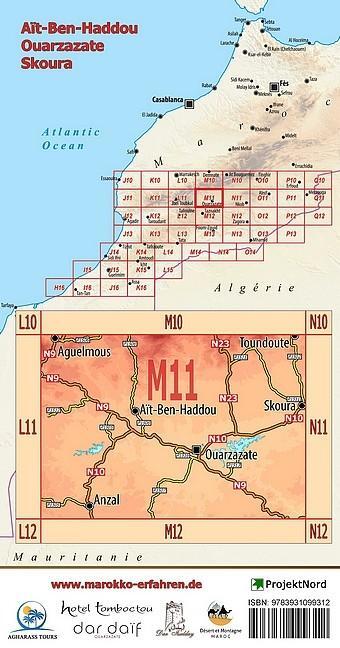 M11: Aït Ben Haddou - Ouarzazate - Skoura 1:120.000 + GPS-Waypoints