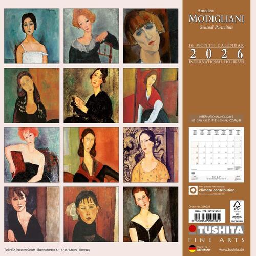 Amedeo Modigliani - Sensual Portraits 2026