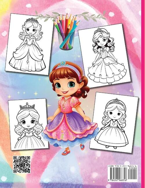 Cute Princess Coloring Book