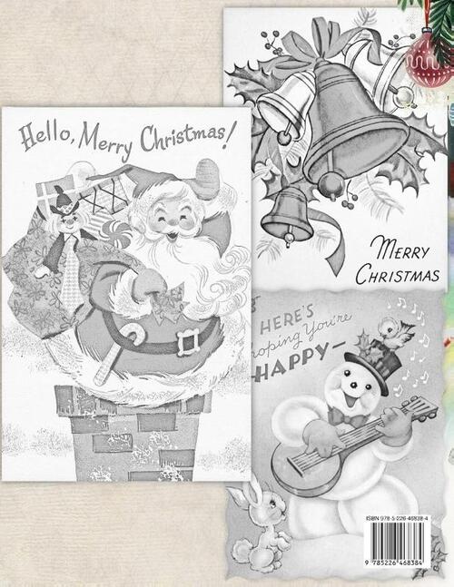 Vintage Christmas cards at Christmas time A Retro christmas coloring book with vintage christmas greeting cards