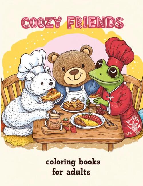 Cozy Friends Coloring Book for Adults