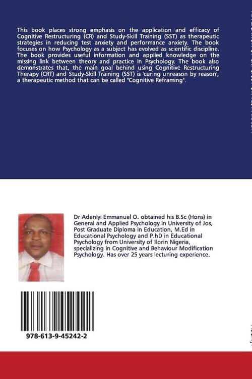 Handbook on Cognitive Restructuring and Study Skill Training