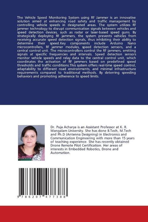 Vehicle Speed Monitoring Using RF Jammer