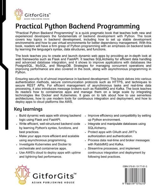 Practical Python Backend Programming