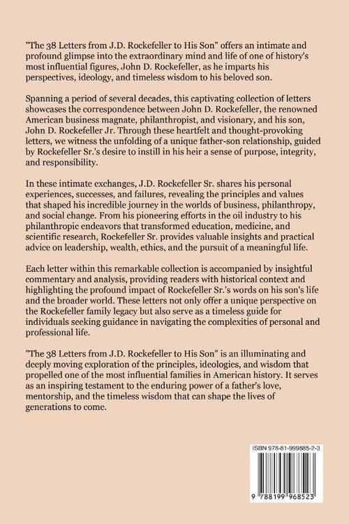 The 38 Letters from J.D. Rockefeller to his son