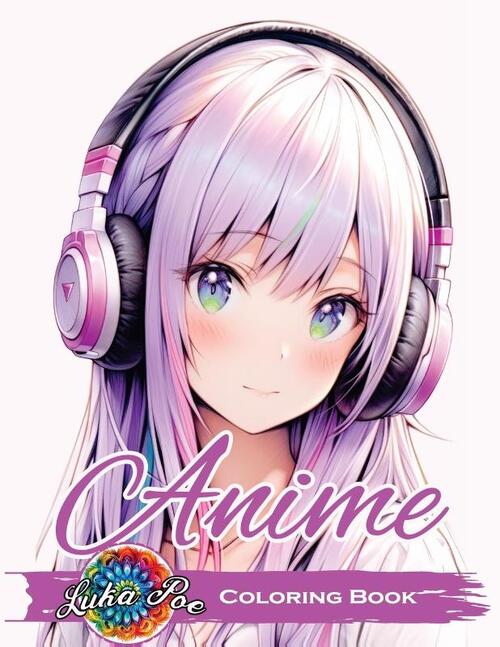 Anime Coloring Book for Adults