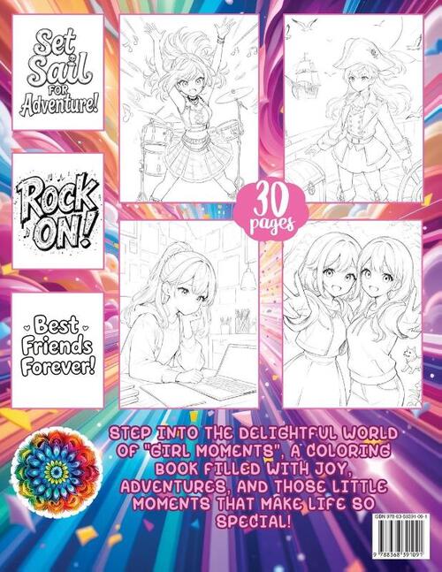 Girl Moments Coloring Book