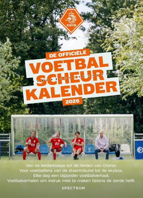 De officiële voetbal scheurkalender 2026