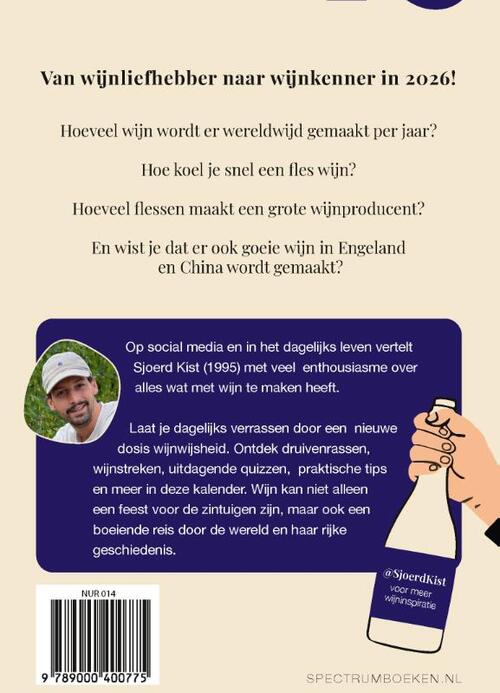 De wijnscheurkalender 2026