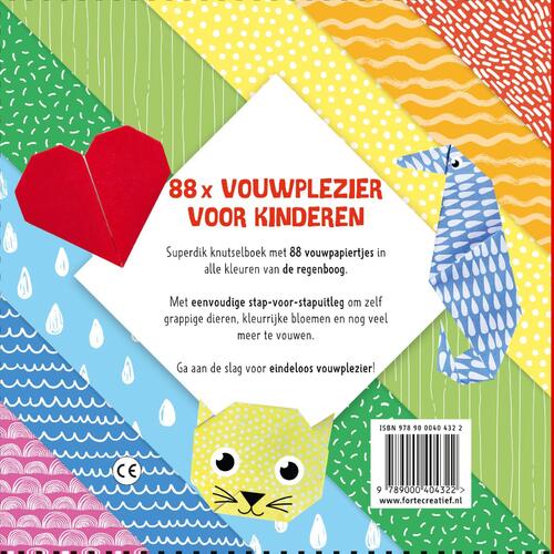 88x origami kids - Regenboogpret